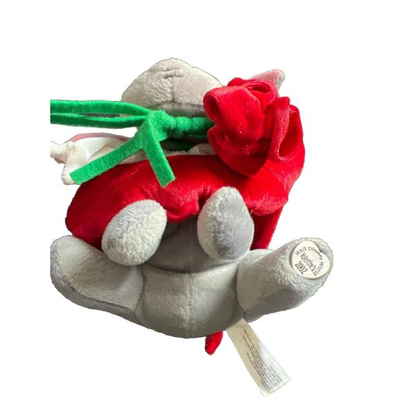 Disney Parks Eeyore Valentines beanie vintage plush figure 2002 EUC - Picture 3 of 7